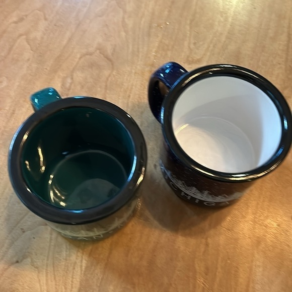 Michigan Camp Coffee Mugs Set of 2 14 oz - Picture 10 of 10